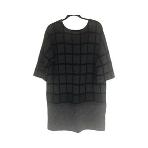 Banana Republic Woolly Dress Gray and black pattern Size XL
